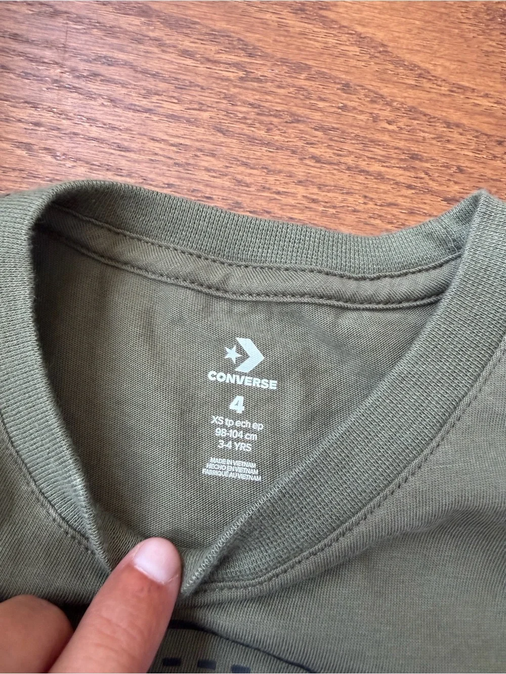 Converse Kids Olive Graphic All Star Tee